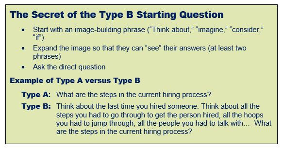 Type B Starting Question