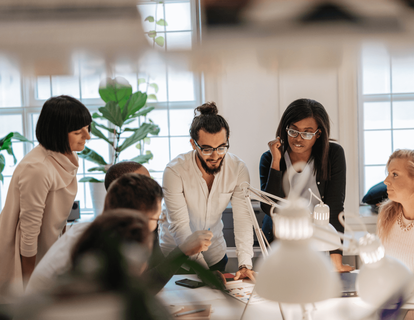 Project Managers in productive meeting